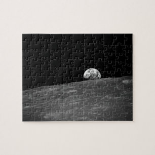 Earthrise från Apollo 8 månebeskickning Pussel