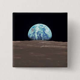 Earthrise från månen knapp