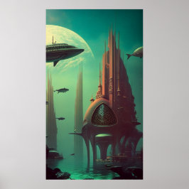 Earthrise Sergranat - (42 x 24 tum Extra Long) Poster