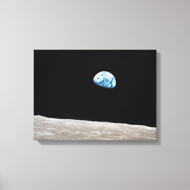 Earthrise William Anders Canvastryck (Framsida)