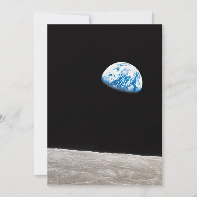 Earthrise William Anders Inbjudningar (Framsida)