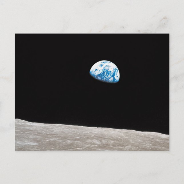 Earthrise William Anders Vykort (Framsida)