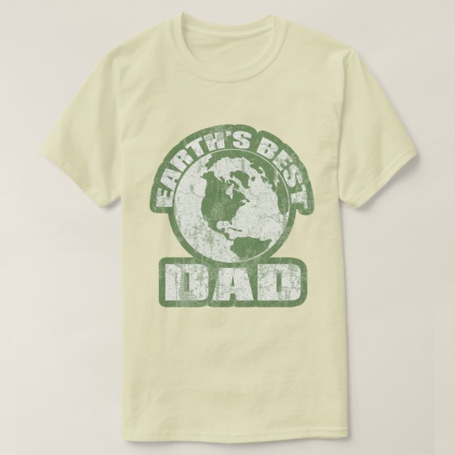 Earths bästa Pappa-Grönt Tröja (Design framsida)