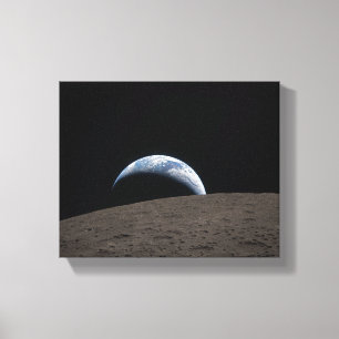 Earthset Orion rymdfarkost Artemis månuppdrag Canvastryck