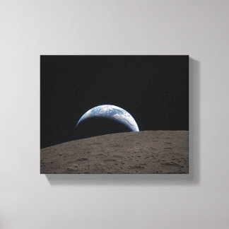 Earthset Orion rymdfarkost Artemis månuppdrag Canvastryck