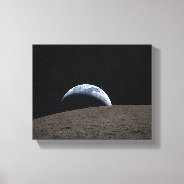 Earthset Orion rymdfarkost Artemis månuppdrag Canvastryck (Framsida)