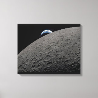 Earthset Orion rymdfarkost Artemis månuppdrag Canvastryck