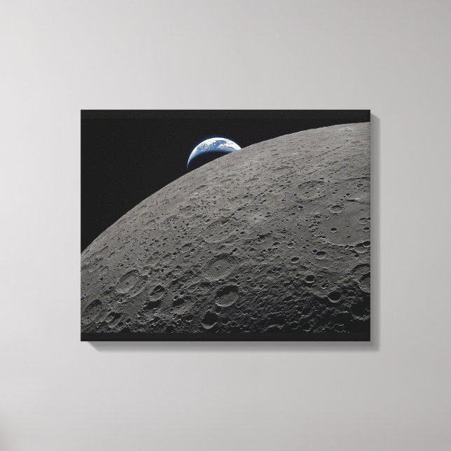 Earthset Orion rymdfarkost Artemis månuppdrag Canvastryck (Framsida)