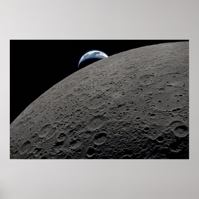 Earthset Orion Spacecraft Artemis Moon Mission Poster (Framsidan)
