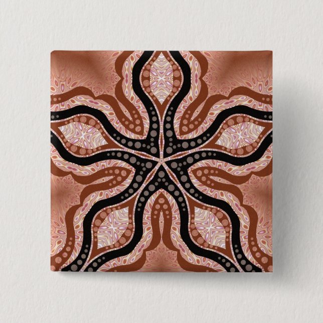 EarthStar #5-knapp Knapp (Framsida)