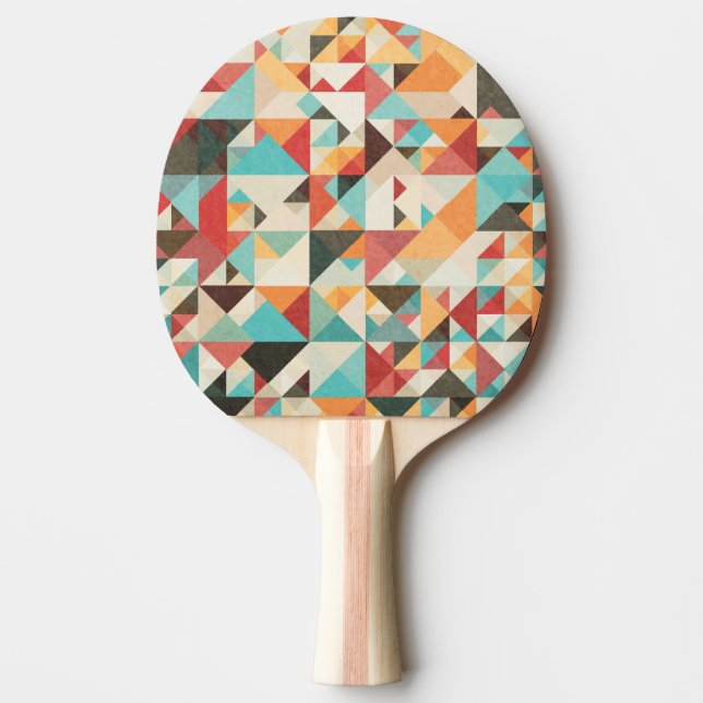 Earthtone geometriskt mönster pingisracket (Framsidan)