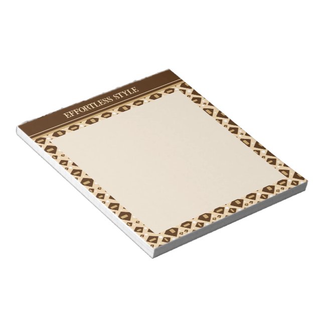 Earthtone Geometry Anteckningsblock (Vinklad)