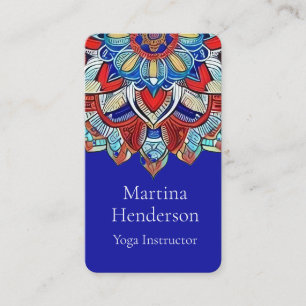 Earthtone Mandala Yoga Visitkort