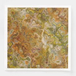 Earthtone Marble Paper Party Napkins Pappersservett