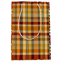 Earthtone Plaid Gift Bag