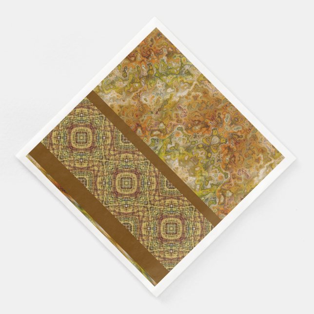 Earthtone Sampler Paper Party Napkins Pappersservett (Hörn)