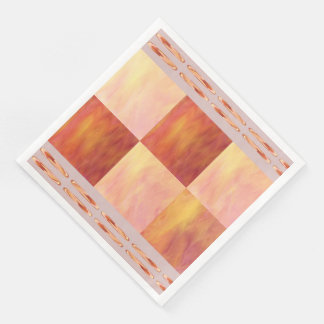 Earthtone Skies Tiles Paper Party Napkins Pappersservett