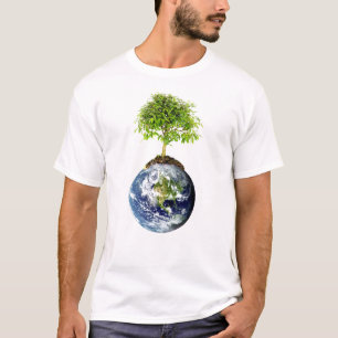 EarthTree med E.O. Wilson Citering på baksida Tee Shirt
