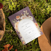 Earthy Autumn Botanical Blommigt Arch Ram Bröllop