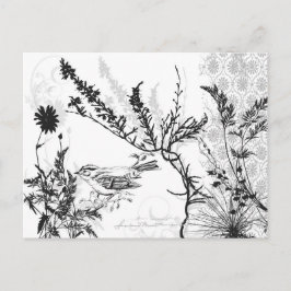 Earthy B/W-vykort Vykort