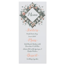 Earthy Blommigt Vine Menu
