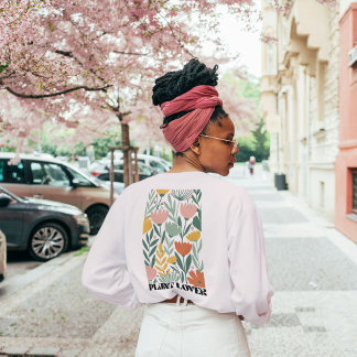 Earthy Blommönster—Terracotta, Sage & Dusty Pin T Shirt