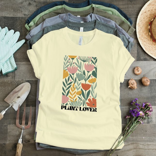Earthy Blommönster Trracotta, Sage & Dusty Rosa T Shirt (Skapare uppladdad)