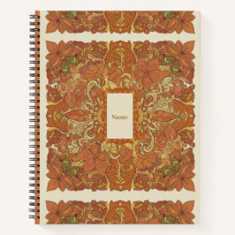 Earthy Boho Burnt Orange Mandalas Journal