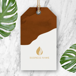 Earthy Boho Clothing Logotyp hängMärkre Presentetikett