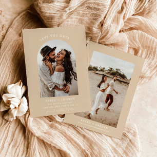 Earthy Boho Photo Sparar datumet kort