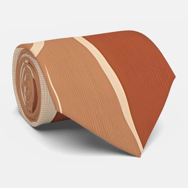 Earthy Boho Swirls Neck Tie Slips (Rullad)