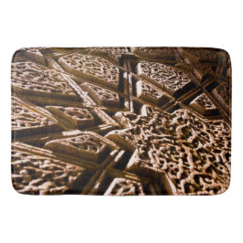 Earthy Brown Stars Badrumsmatta