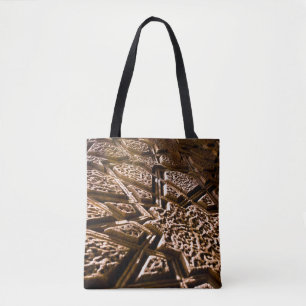 Earthy Brown Stars Tygkasse