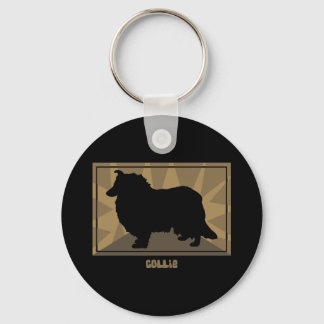 Earthy Collie Nyckelring