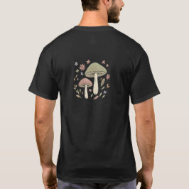 Earthy Cottagecore Mushroom Botanical Graphic T Shirt