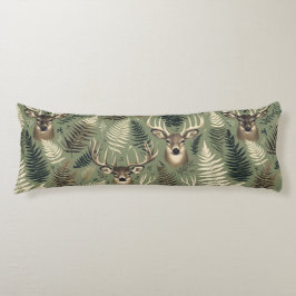 Earthy Deer Antlers & Ferns Kroppskudde