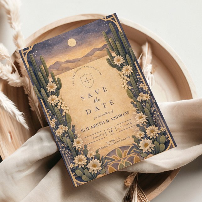 Earthy Desert Floral Wedding Spara Datumet (Skapare uppladdad)