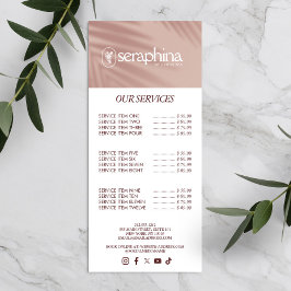 Earthy Elegance Logo Skönhet, Välbefinnande, Spa R Reklamkort