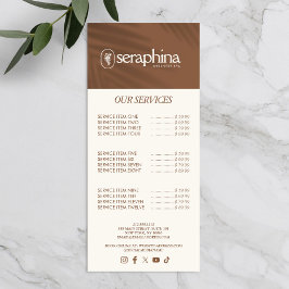Earthy Elegance Logo Skönhet, Välbefinnande, Spa R Reklamkort