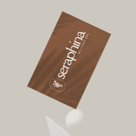 Earthy Elegance Logotyp Beauty, Hälsa, Spa Rust Visitkort