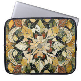 Earthy Elegance Mosaic Laptop Fodral