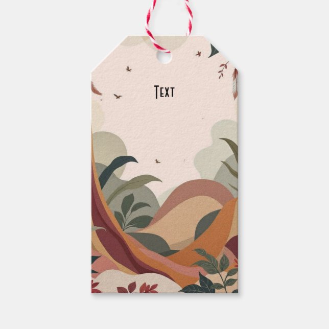 Earthy Escape Presentetikett (Framsidan)