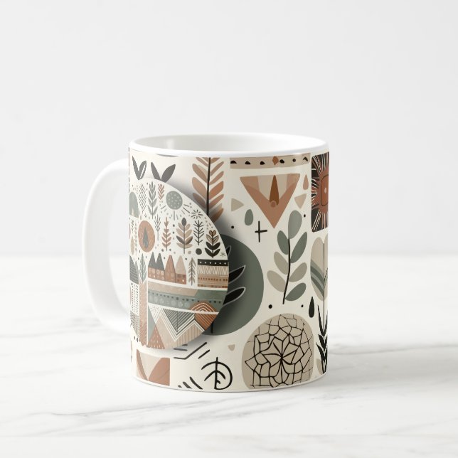 Earthy Ethnic Embrace Kaffemugg (Framsida vänster)