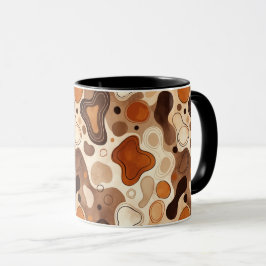 Earthy Fluid Shapes Mug – Minimal Abstract Style Mugg