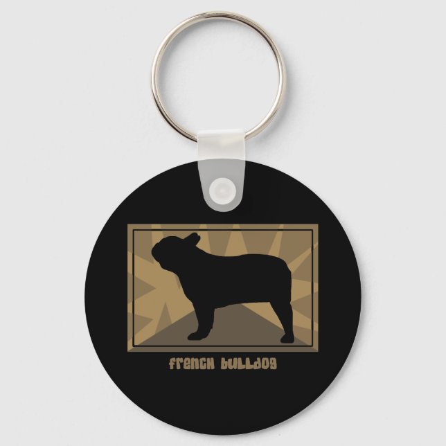 Earthy Fransk Bulldog Nyckelring (Framsida)