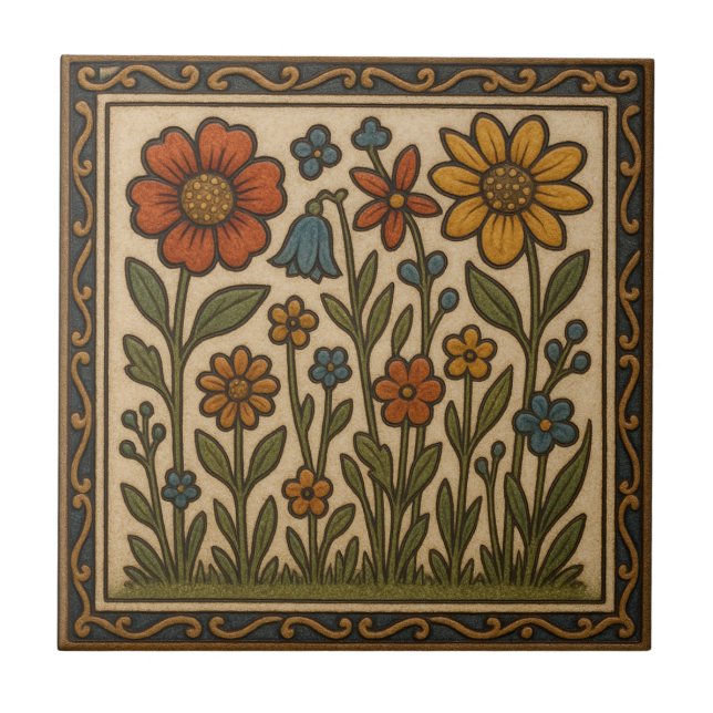 Earthy Garden Kakelplatta (Framsidan)