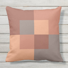 Earthy Geometric Sienna Terracotta Warm Brown Kudde
