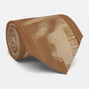 Earthy Geometric Woven Neck Tie Slips