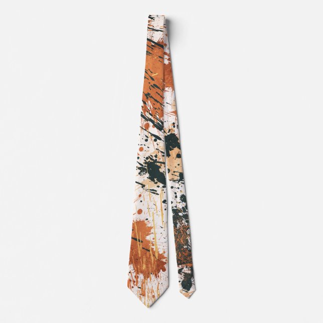 Earthy Green and Orange Abstract Strokes Slips (Framsida)