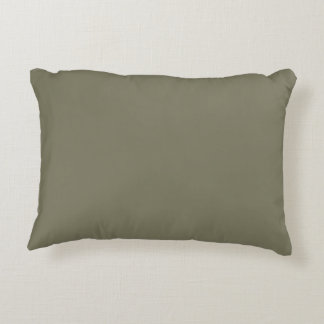 Earthy Green Trending Solid Color Pairs Sage Prydnadskudde